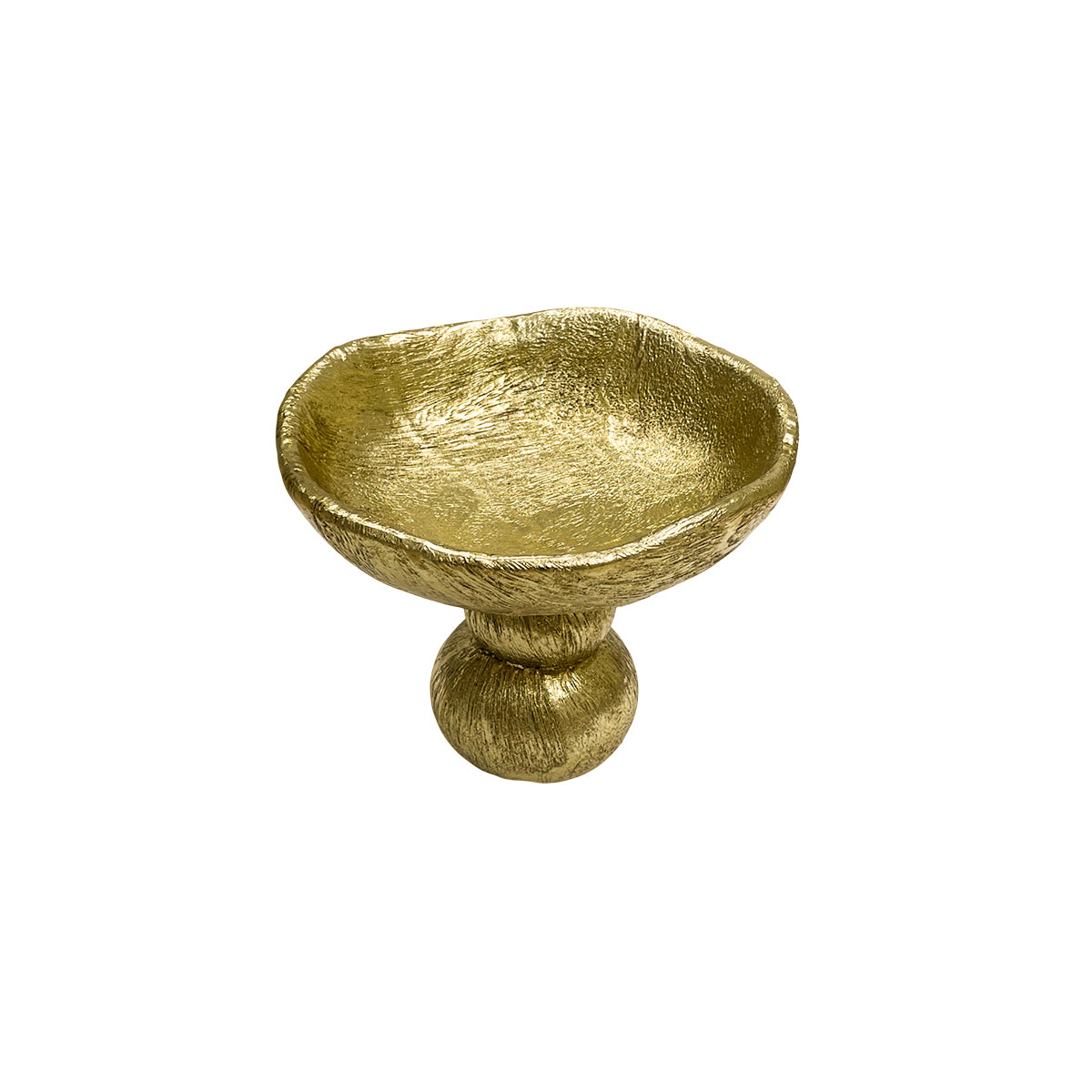 【Pre-order: 30-day lead time | MOQ: 120 units】Textured Gold Resin Tray | Artistic Home Collection