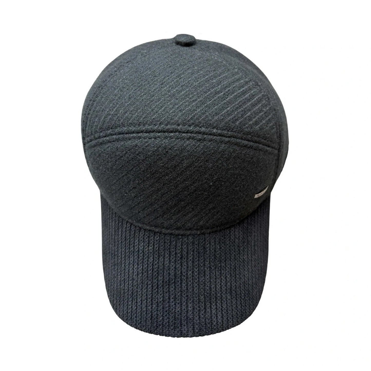 Baseball Cap | Soft Textured Panel – Dark Grey