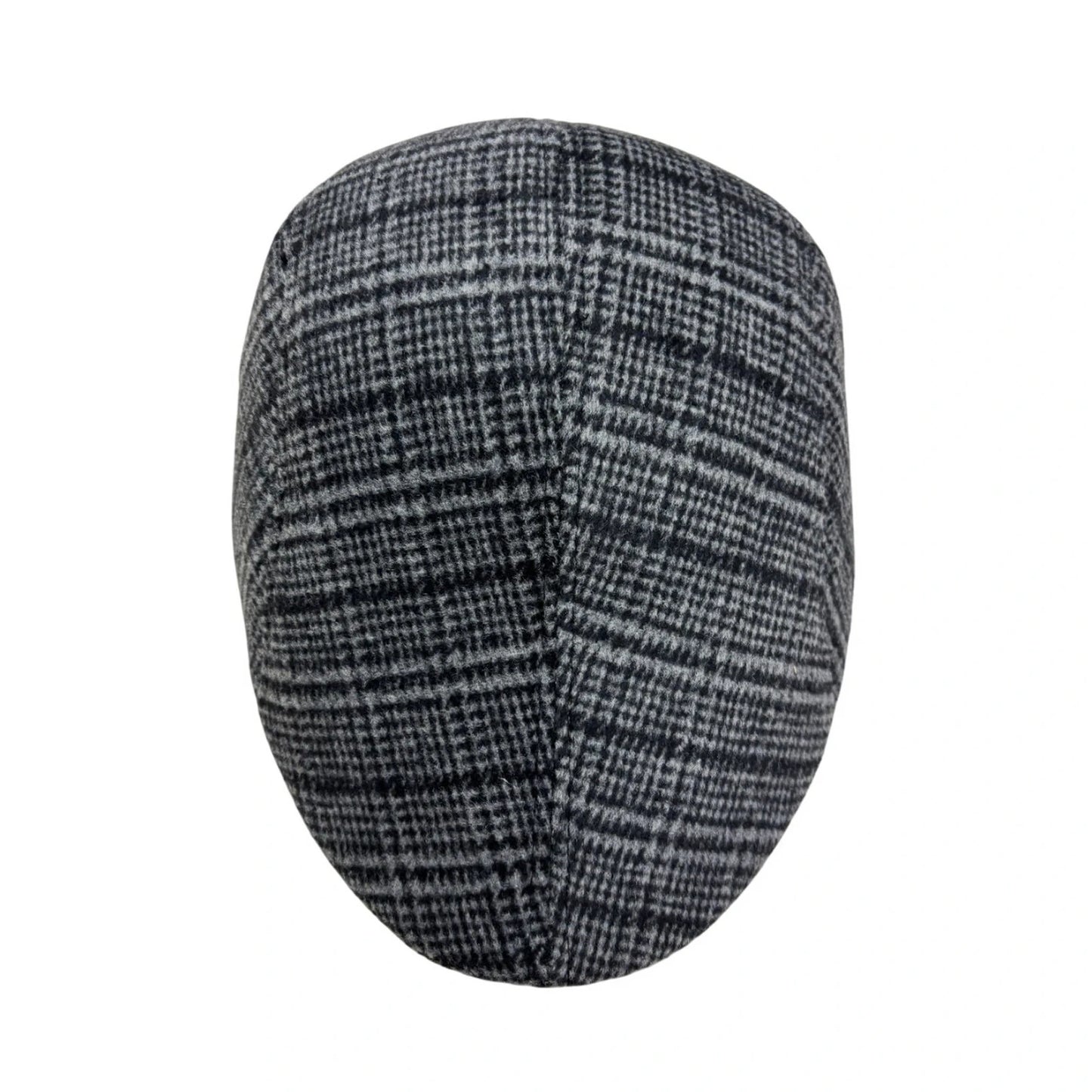 Flat Cap | Grey Checked Flat Cap – Grey