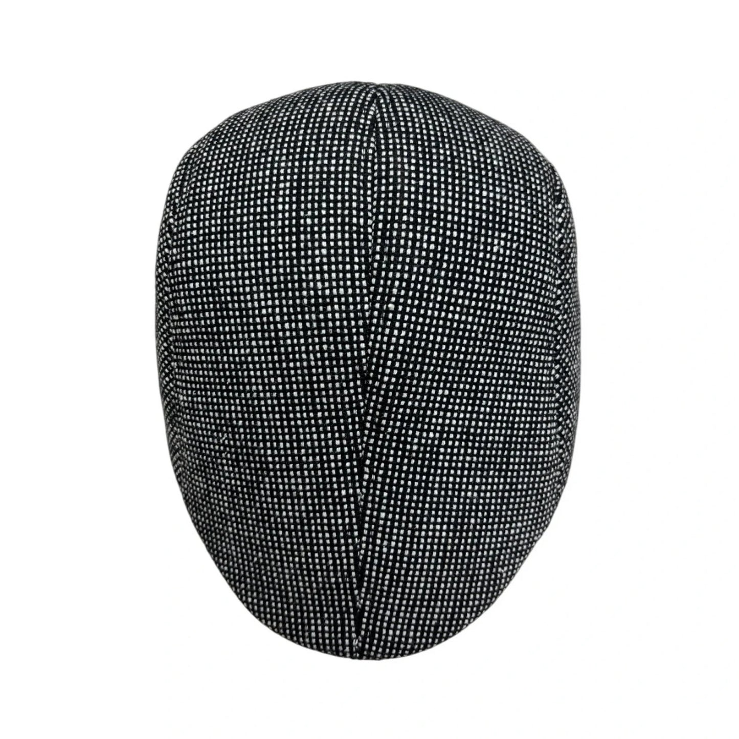 Flat Cap | Black & White Dotted Flat Cap – Black & White