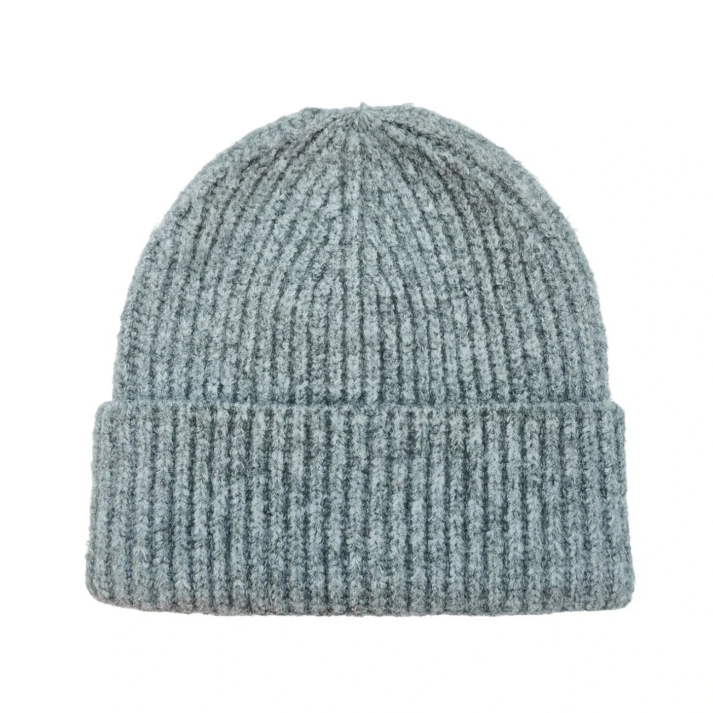 Ski Hat | Ribbed Minimal Design – Light Grey