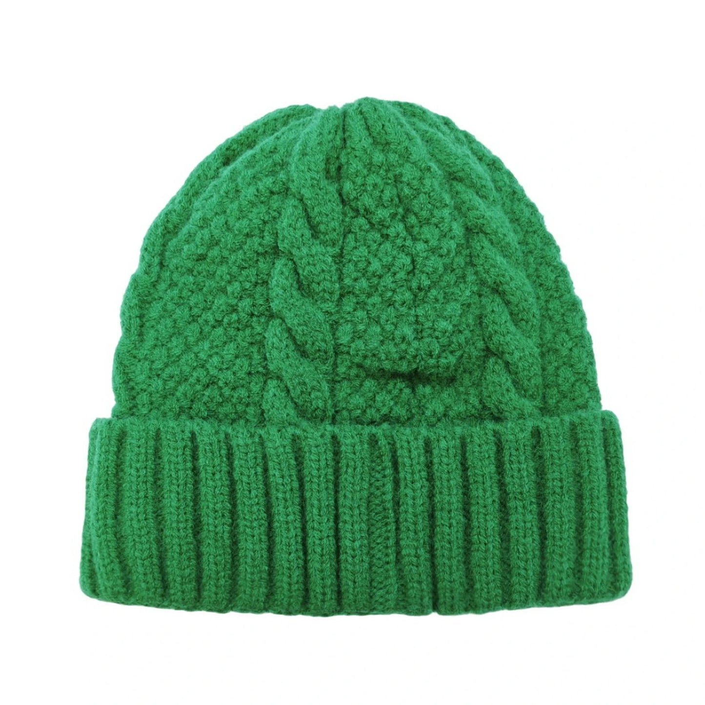 Ski Hat | Cable Knit Design – Green