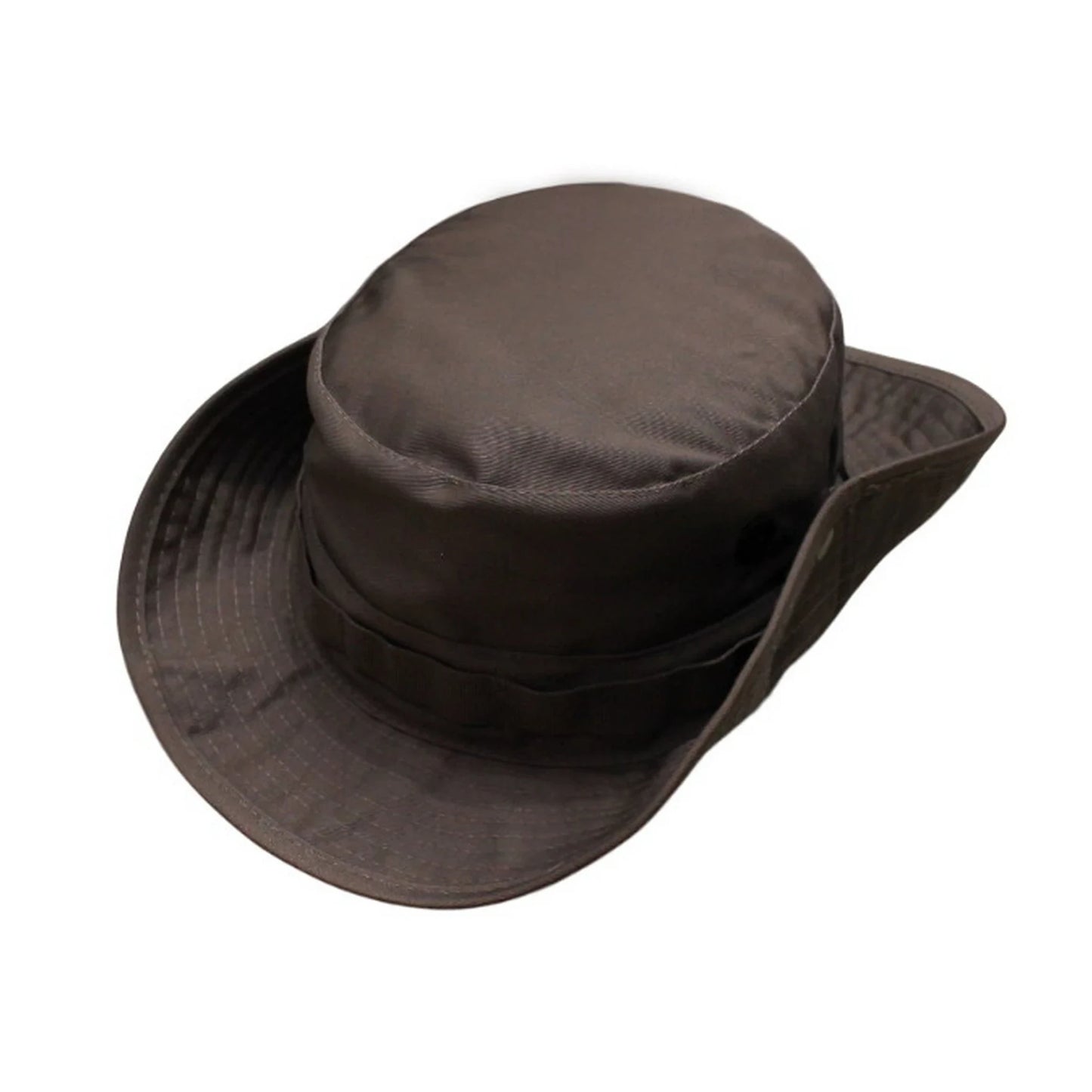 Aussie Hat | Convertible Wide-Brim with Ventilation & Braided Trim – Brown