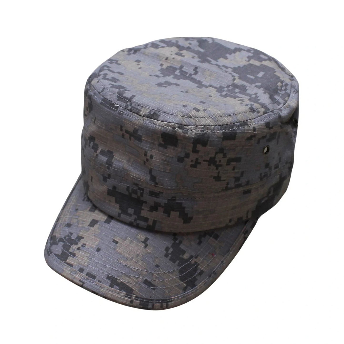 Camo Hat | Digital Camouflage Military Style with Ventilation – Grey