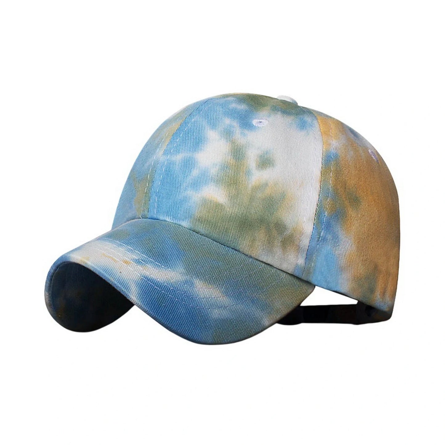 Patterned Baseball Cap | Tie Dye Style - Sky Blue
