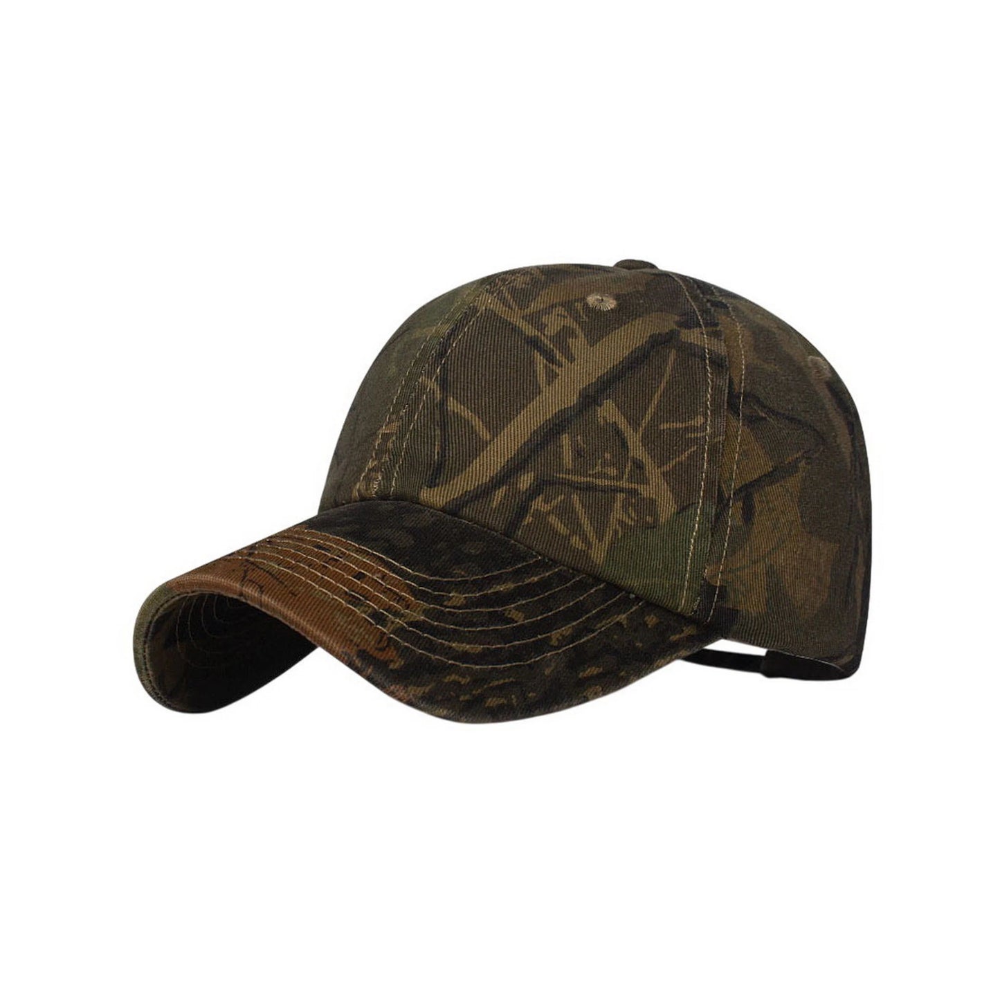 Camo Baseball Cap | Brush Camo Print – Brown & Green