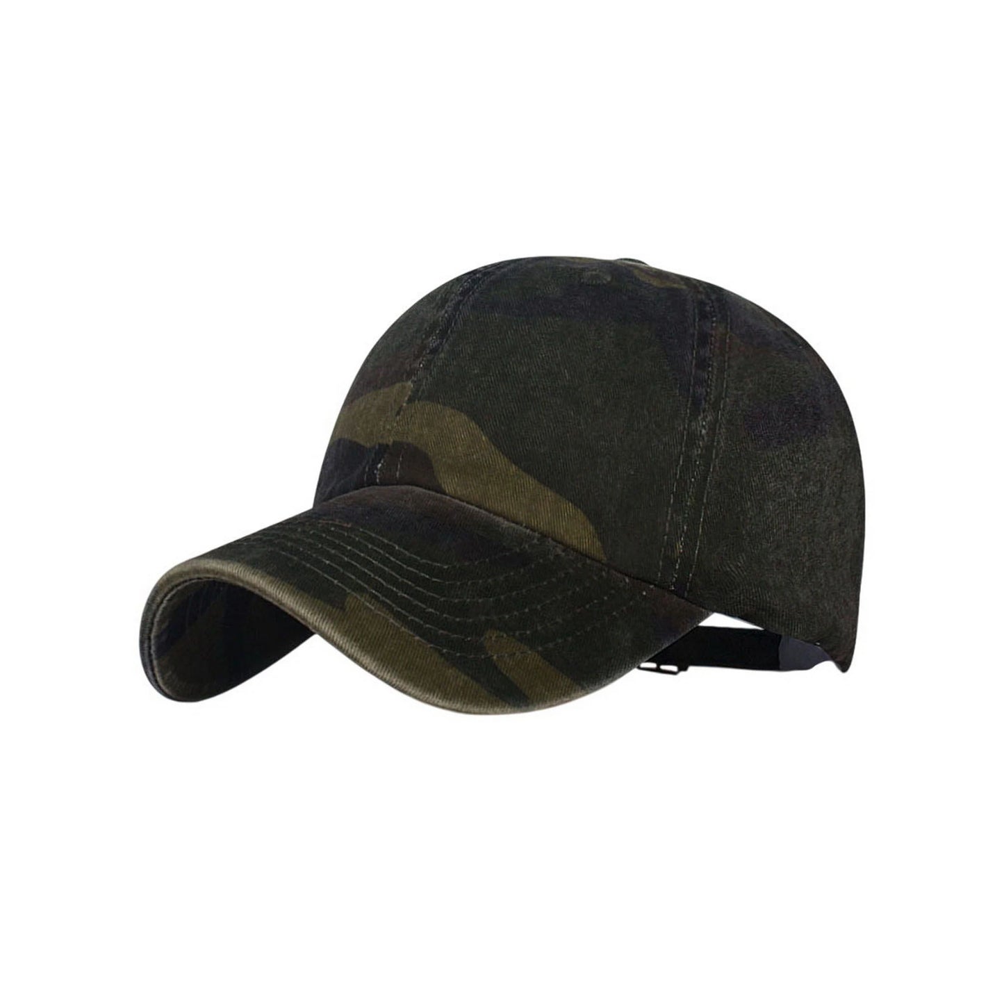 Camo Baseball Cap | Classic Woodland Print – Olive