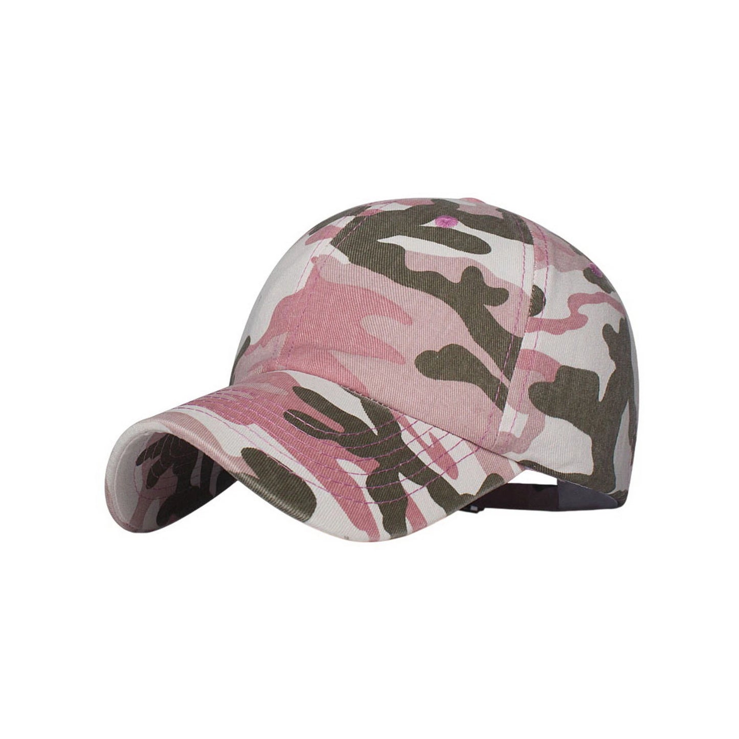 Camo Baseball Cap | Pink Camouflage Print – Pink & Green