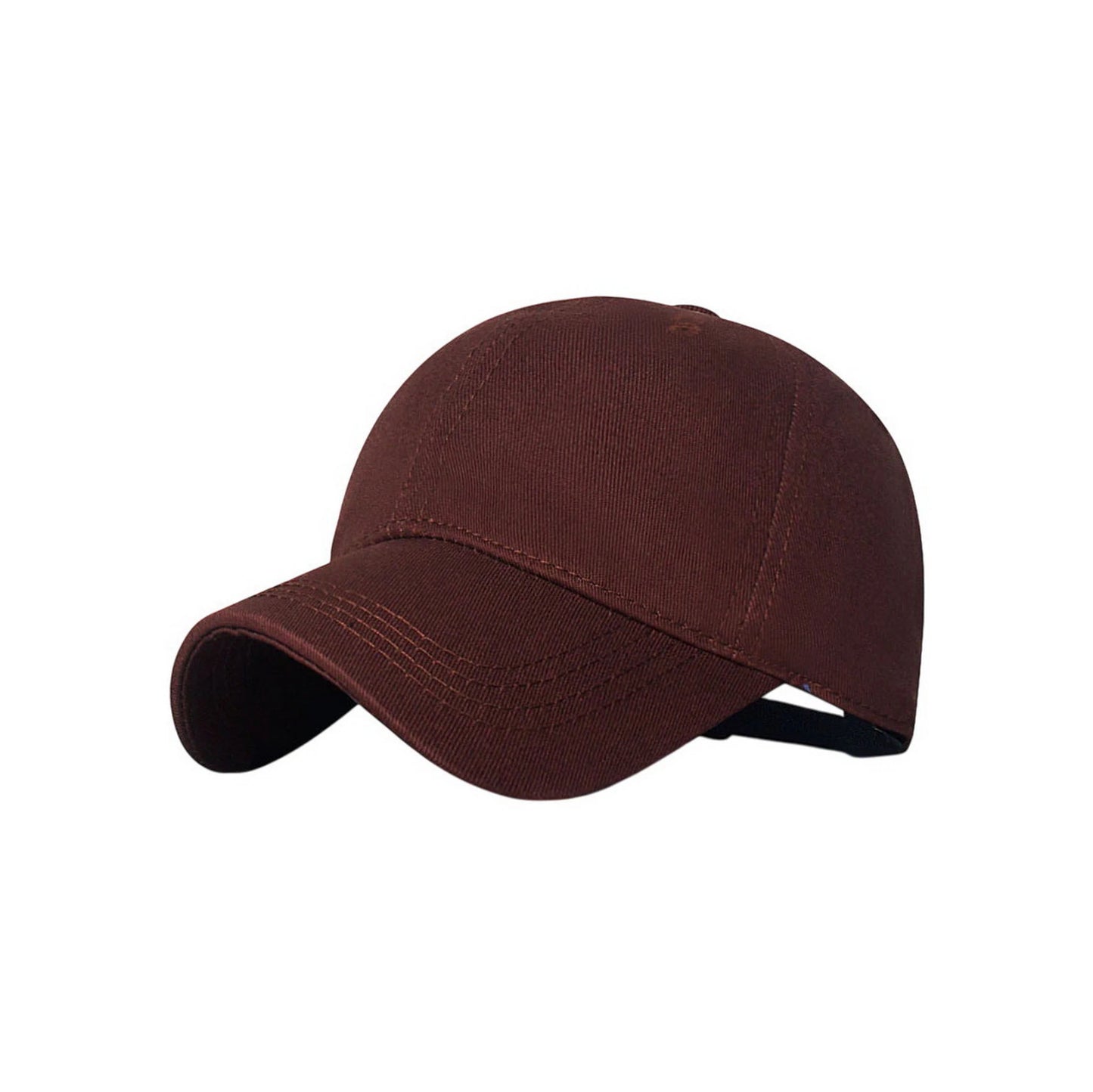 Plain Cotton Baseball Cap | Classic Cotton Basic – Dark Brown