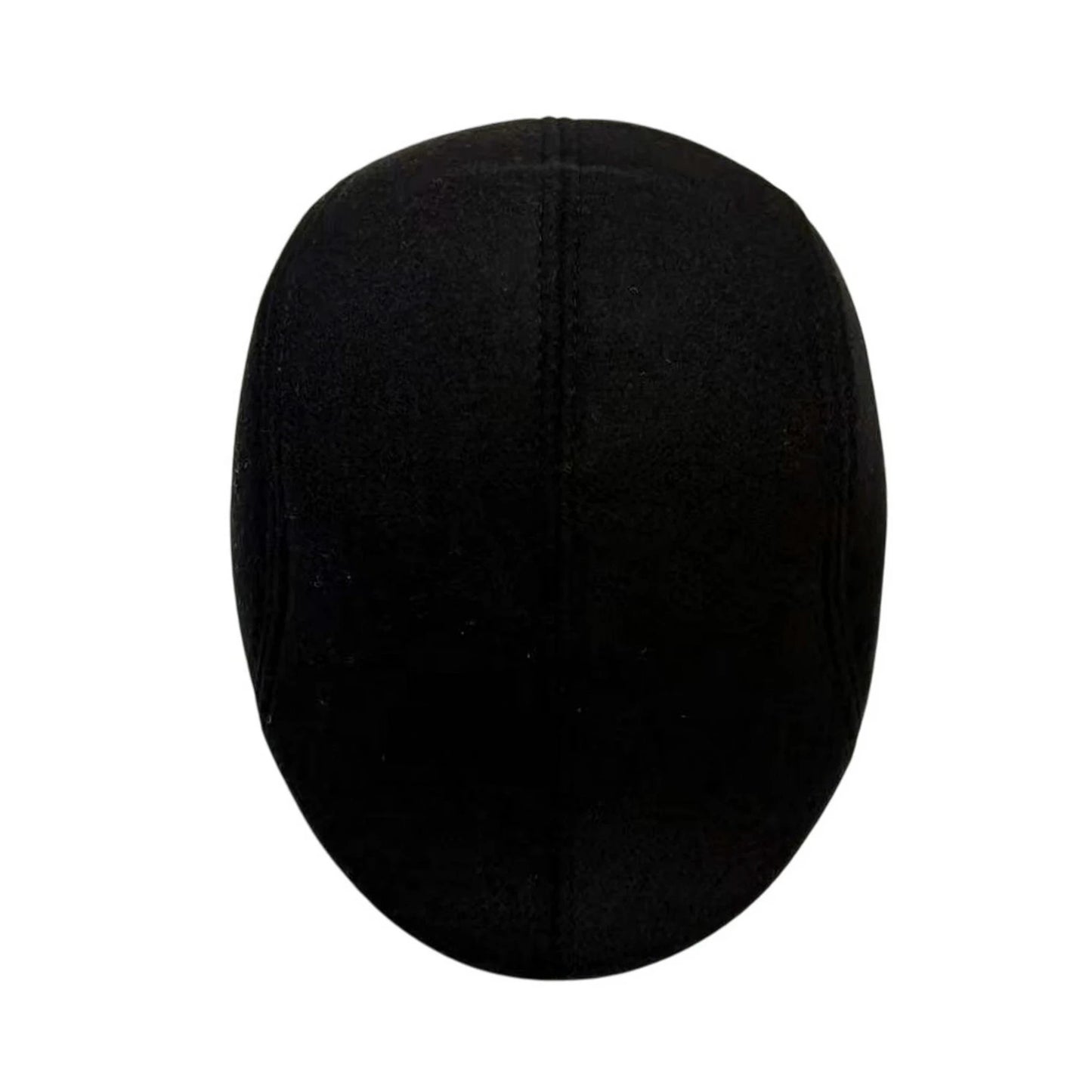 Flat Cap | Minimalist Solid Design – Black