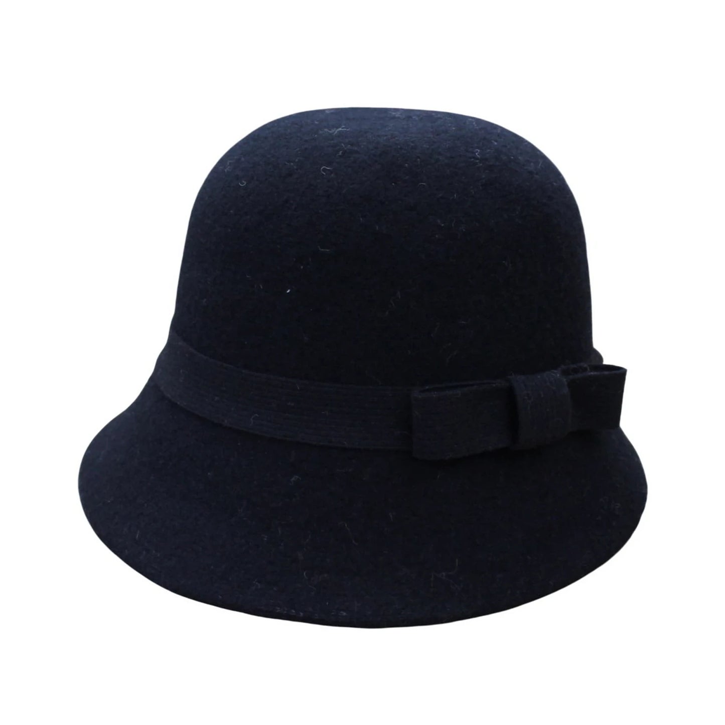 Fashion Hat | Matching Bow Detail – Black