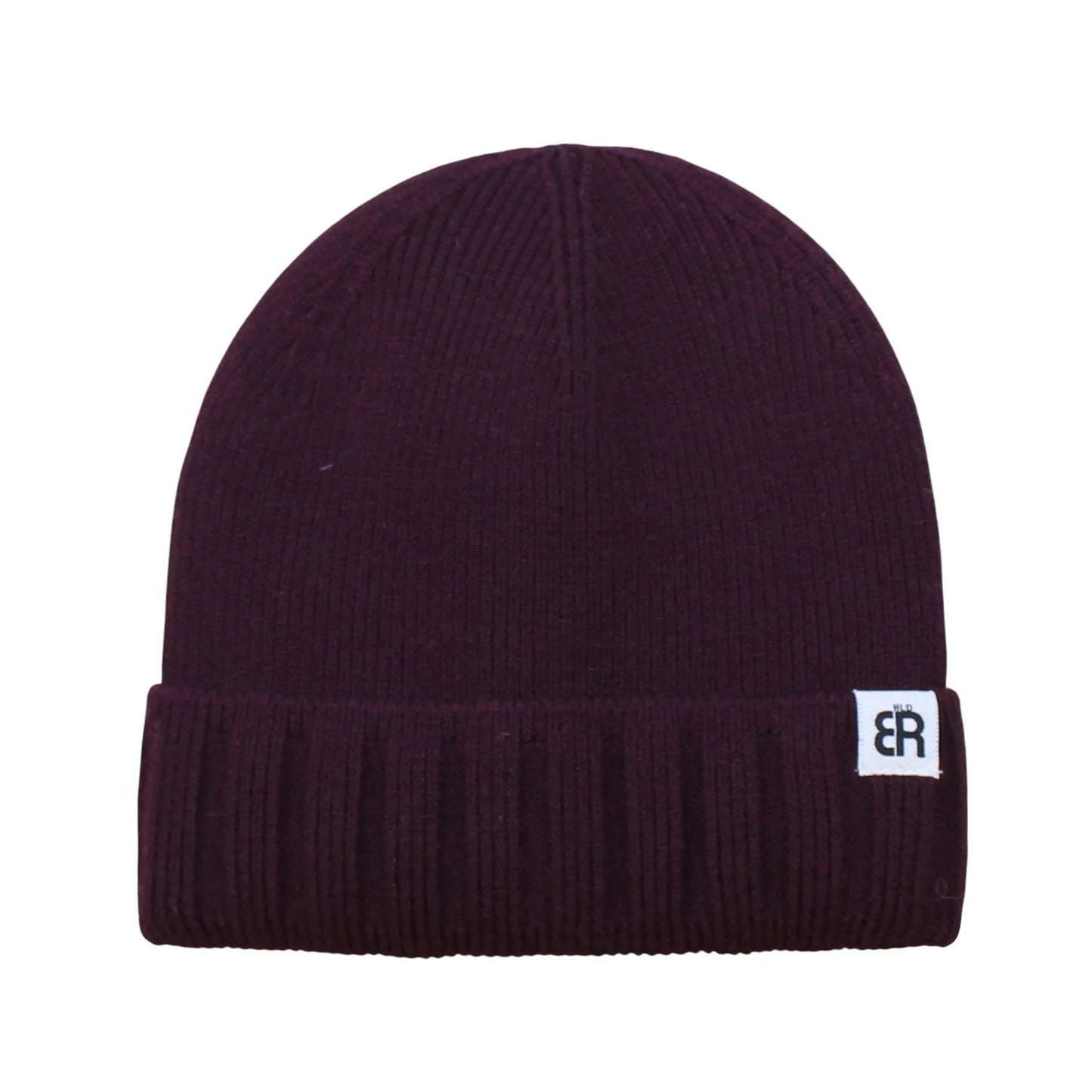 Ski Hat | Classic Ribbed Knit Cuffed Style – Burgundy