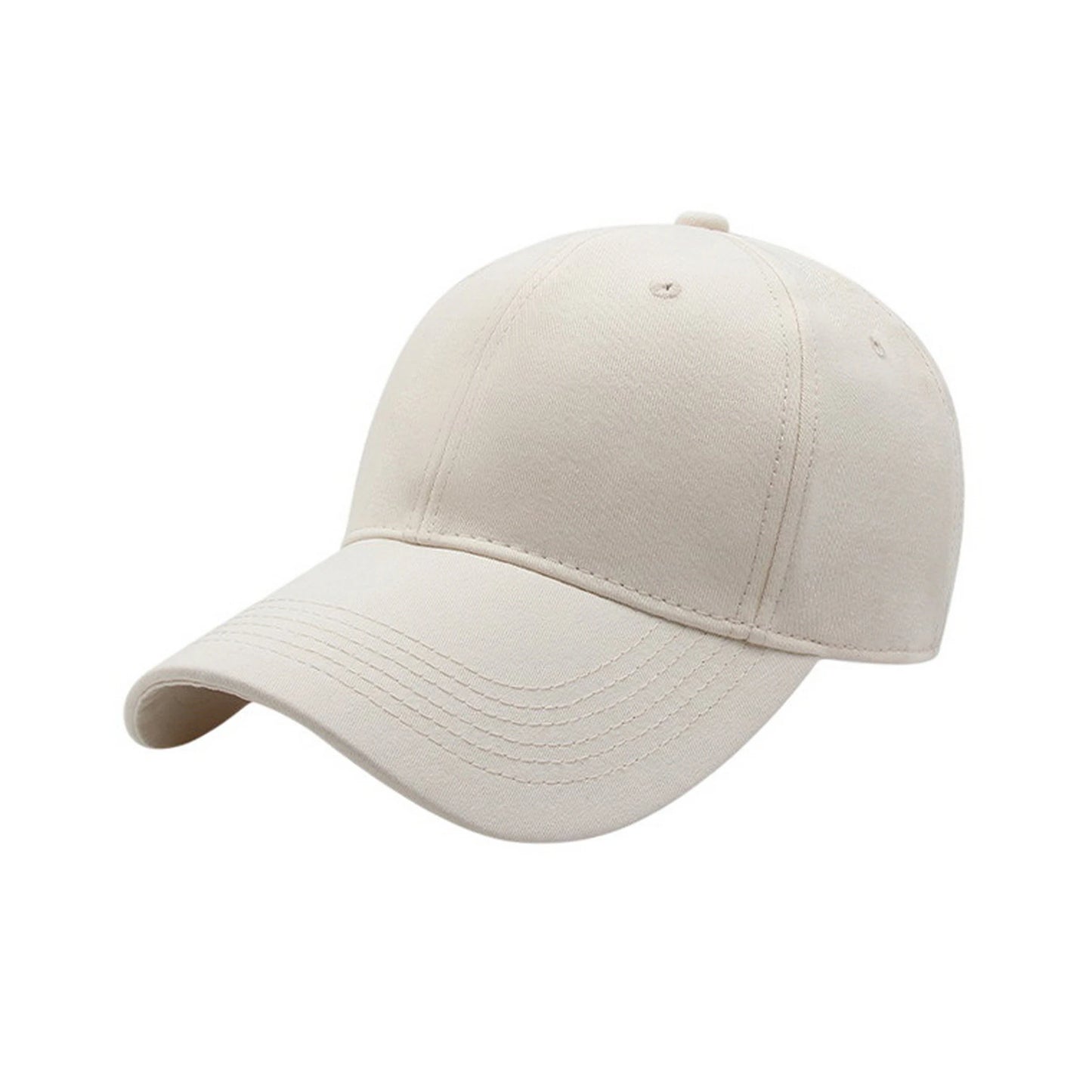 Plain Cotton Baseball Cap | Soft Cotton Basic – Cream