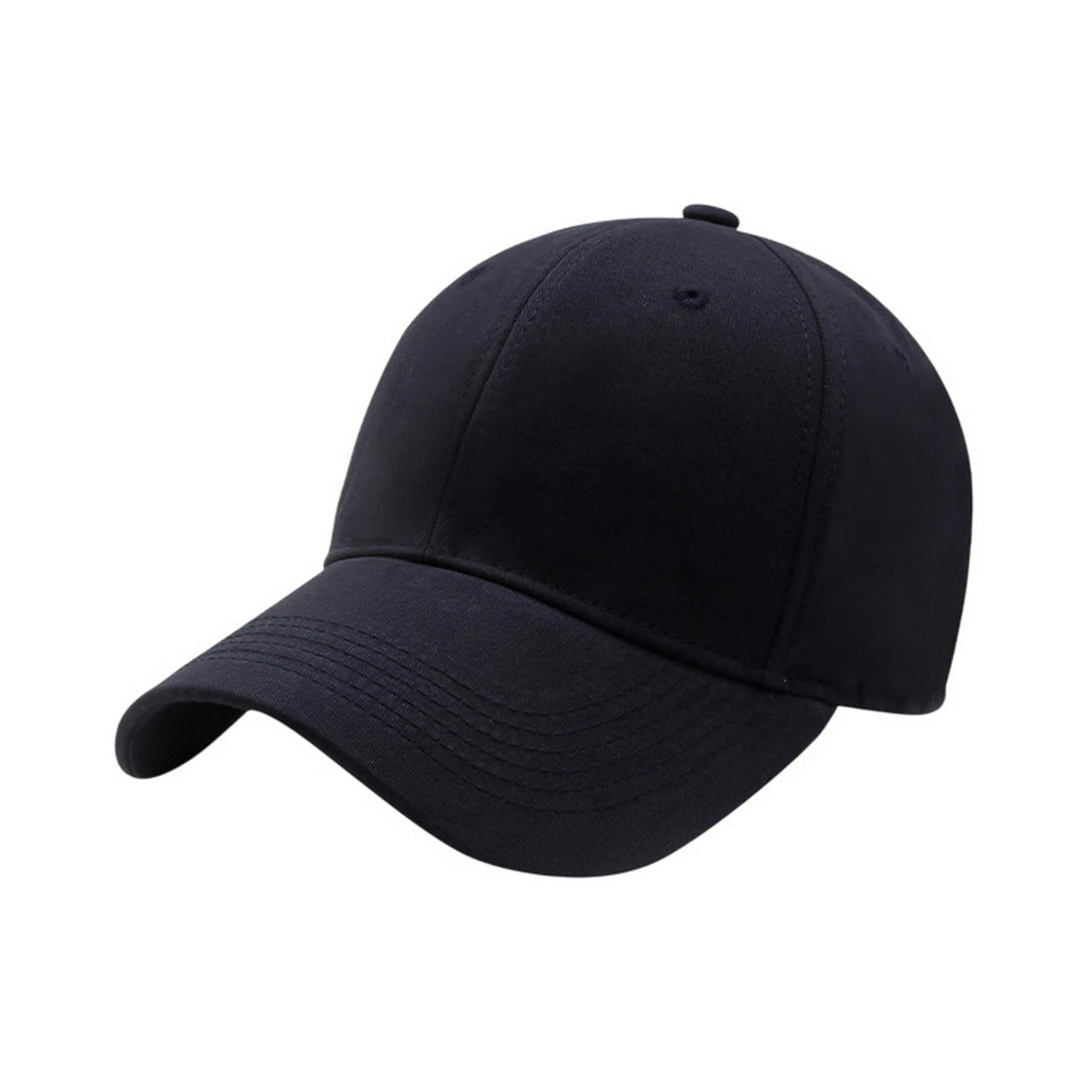 Plain Cotton Baseball Cap | Soft Cotton Basic – Navy Blue