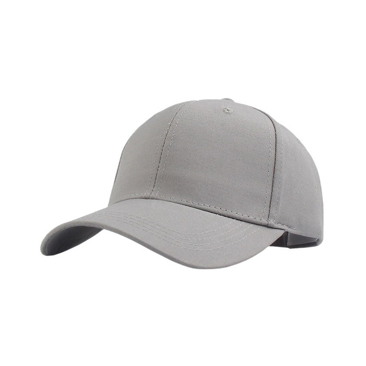 Plain Cotton Baseball Cap | Adjustable Cotton Basic – Light Grey
