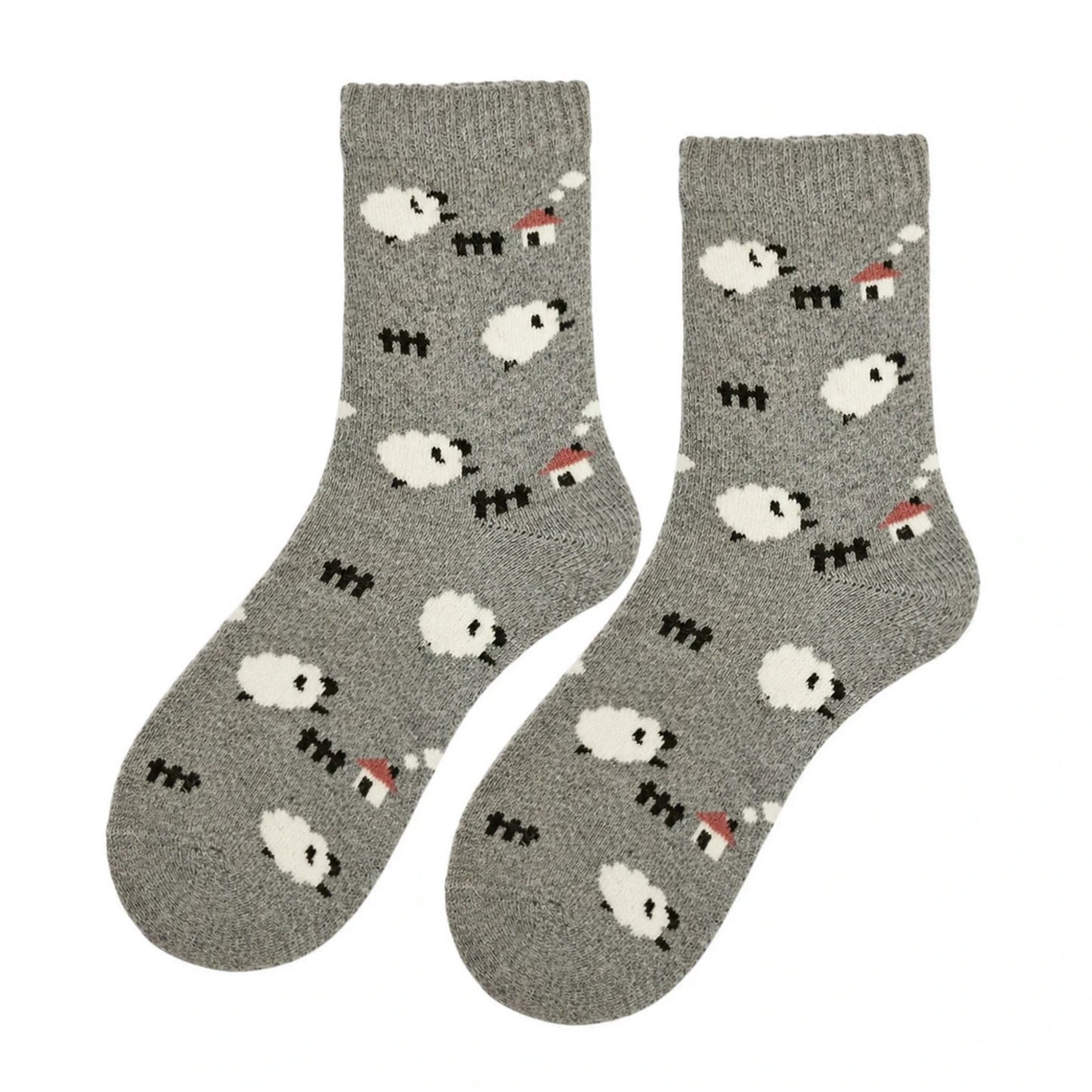 Ladies Socks | Sheep Farm – Grey