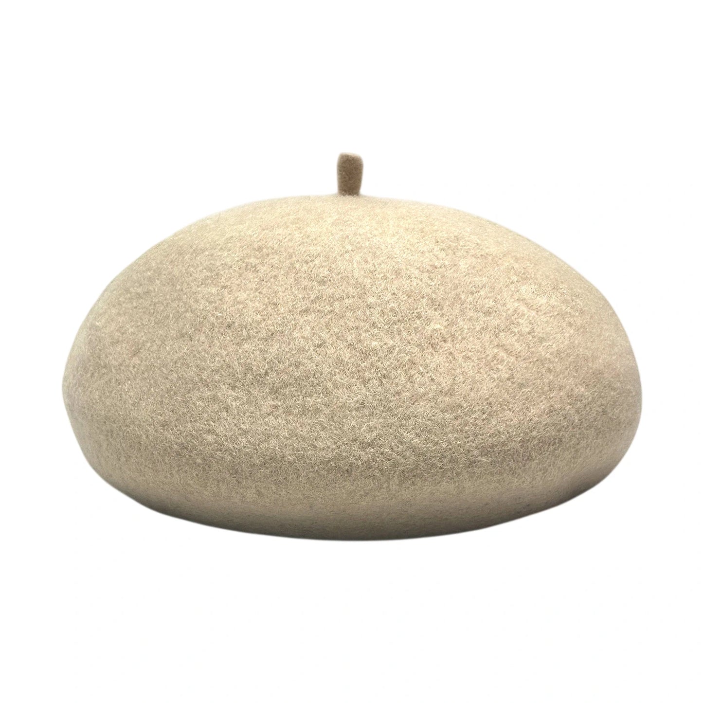 Fashion Hat | Classic Wool Blend Beret – Beige