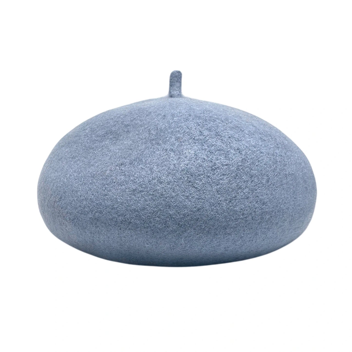 Fashion Hat | Classic Wool Blend Beret – Dusty Blue