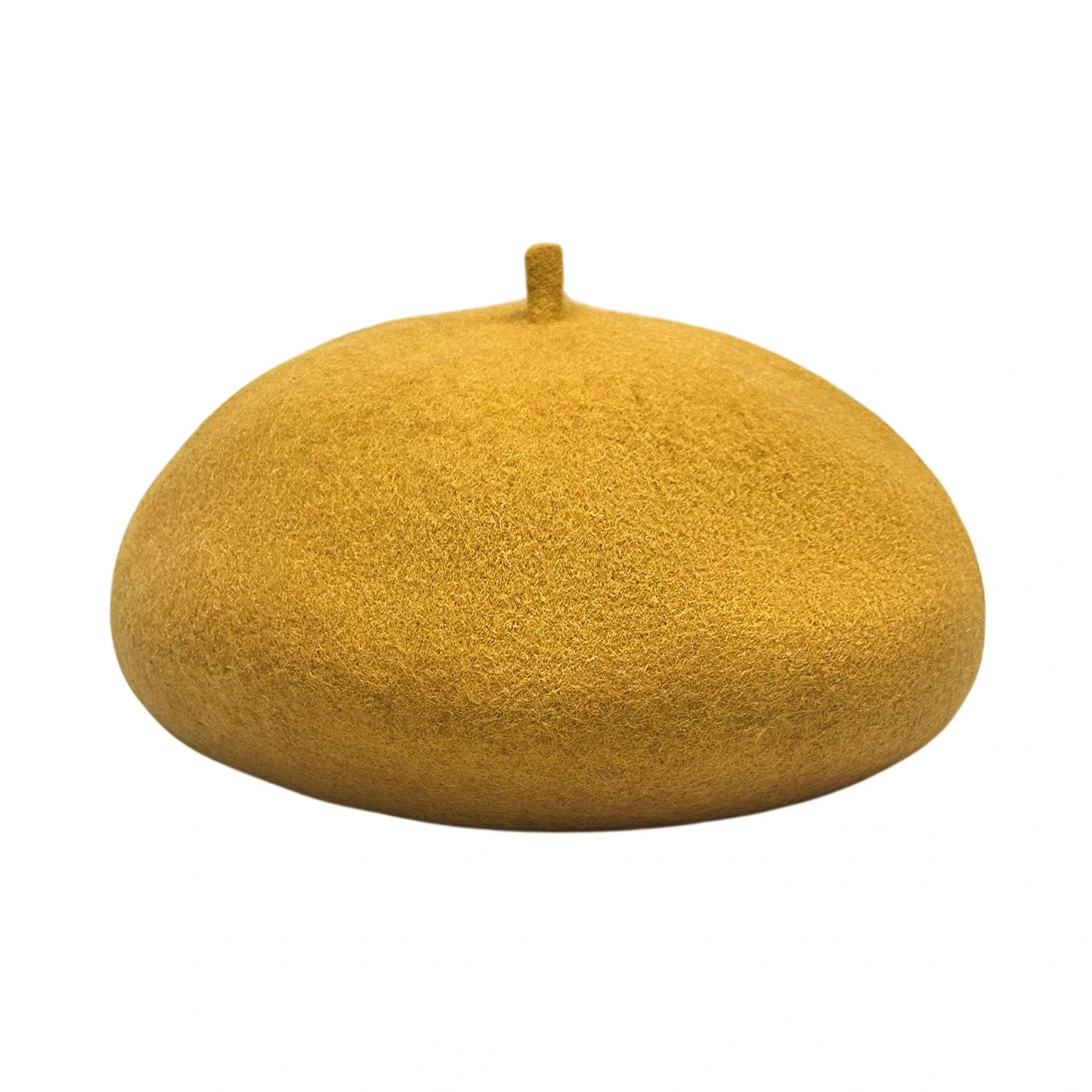 Fashion Hat | Classic Wool Blend Beret – Mustard