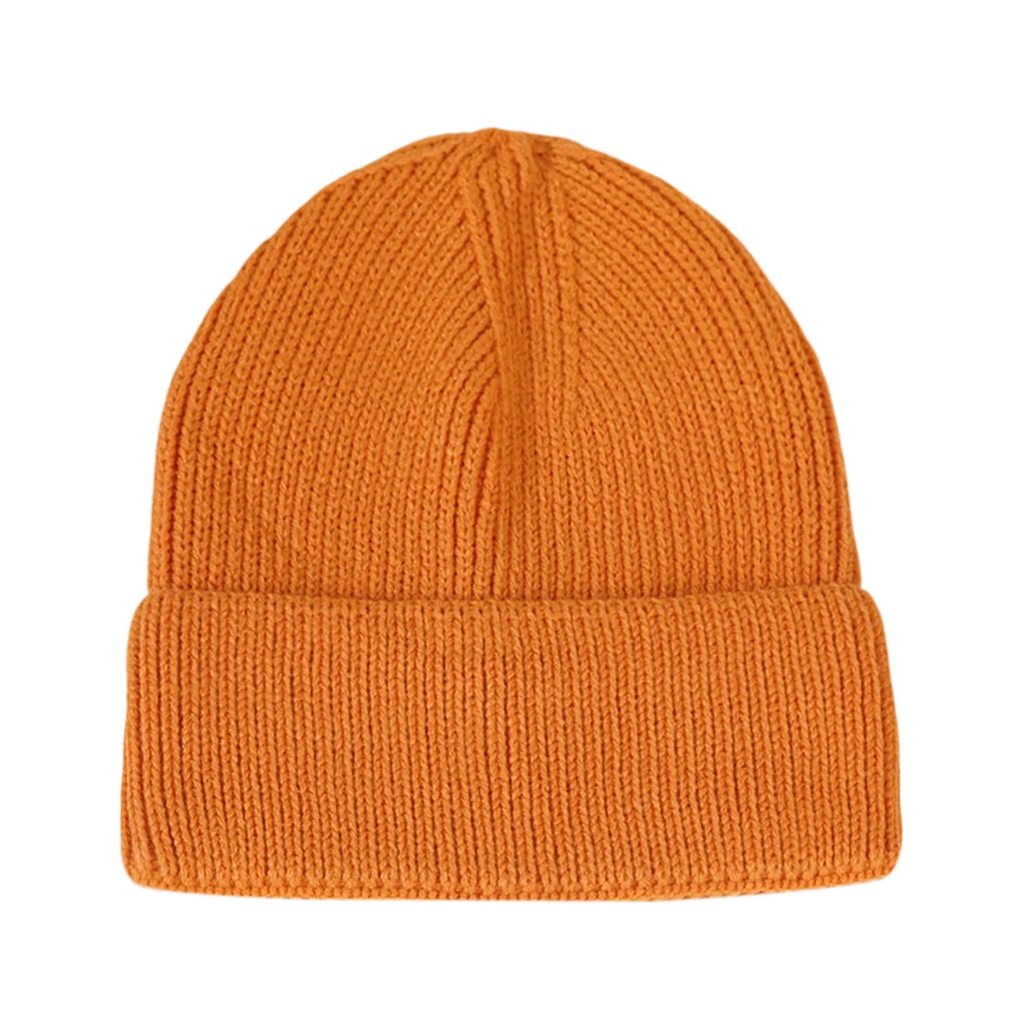 Ski Hat | Classic Rib Knit – Orange
