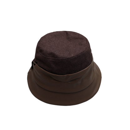 IGO2508246 Leather - Paneled Bow Fashion Hat