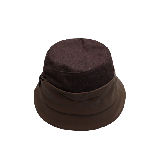 IGO2508246 Leather - Paneled Bow Fashion Hat