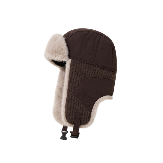 IGO2508309 Knitted Panel Fleece Fashion Hat