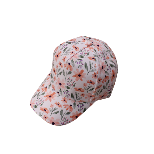 IGO2508325 Pink Small Flower Printed Baseball Cap