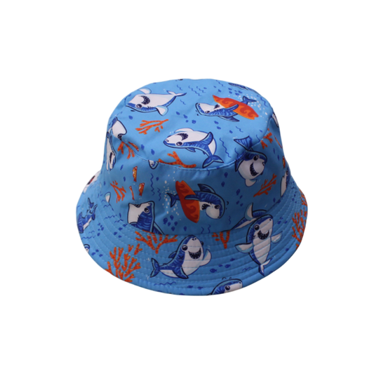 IGO2508333 Shark Printed Bucket Hat