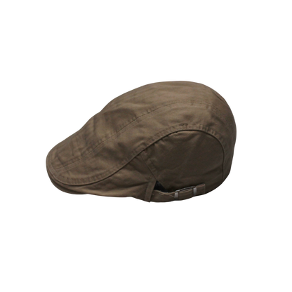 IGO2508342 Solid Color Dark Brown Flat Cap