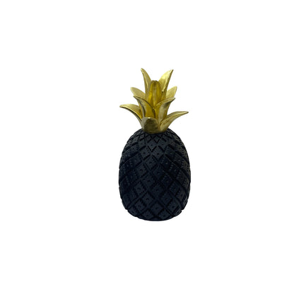 【Pre-order: 30-day lead time | MOQ: 120 units】 Resin Pineapple Sculpture | Black/White, Small/Large | Home Decor
