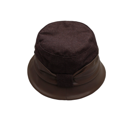 IGO2508246 Leather - Paneled Bow Fashion Hat