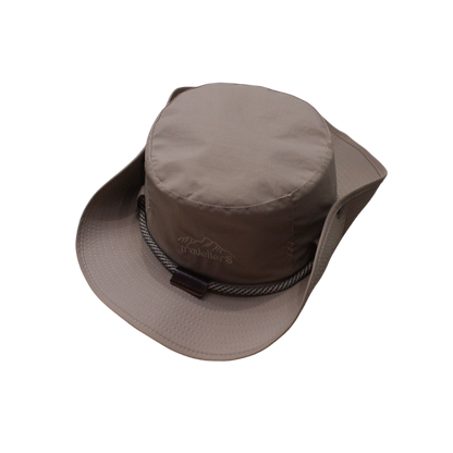 IGO2508365 Rope - Decorated Light Brown "travellers" Bucket Hat