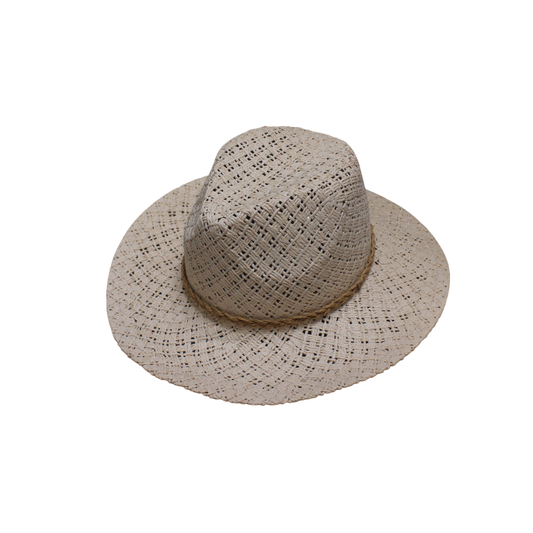IGO2508387 Hemp Rope Decorated Straw Fedora Hat
