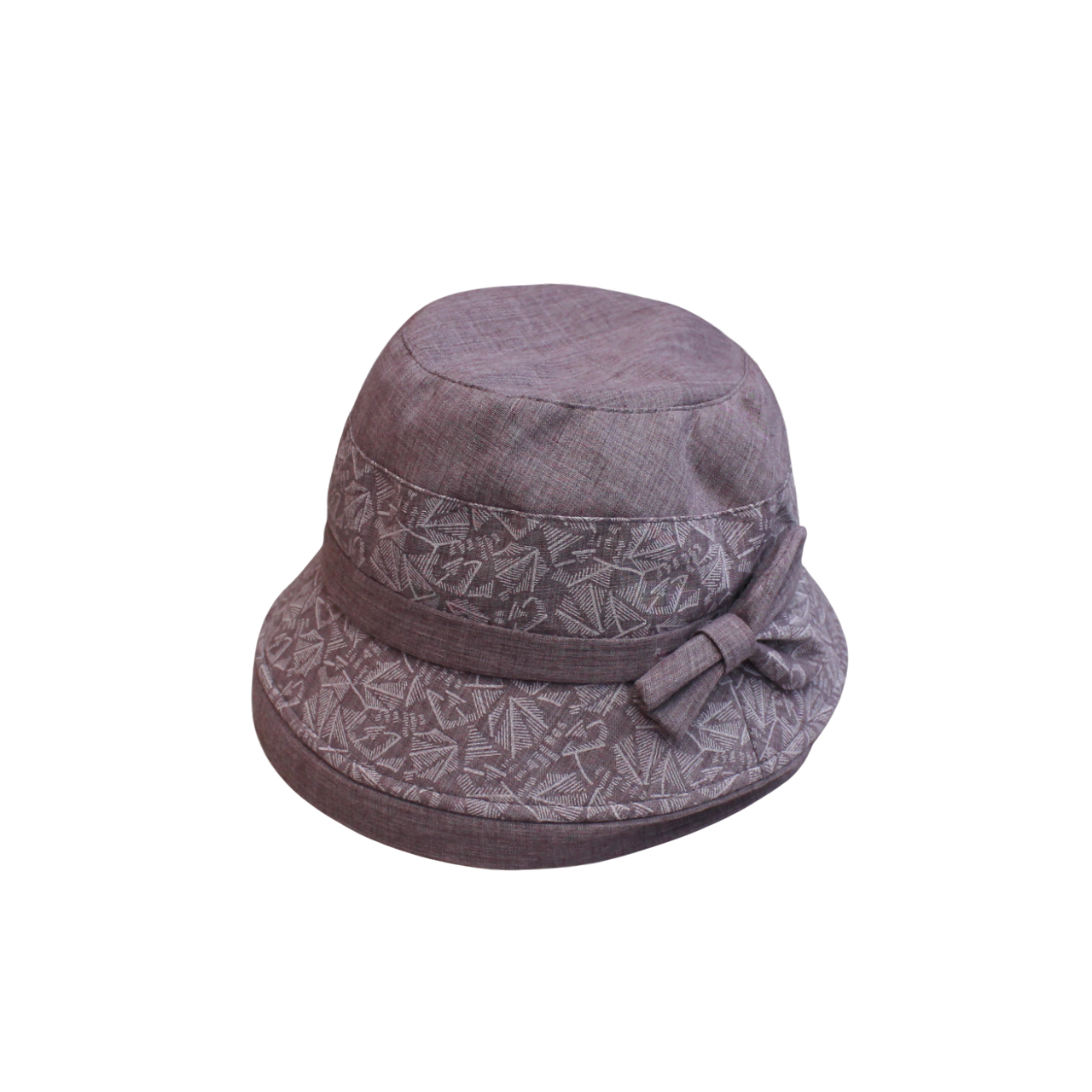 IGO2508264 Geometric - Printed Bow Fashion Hat