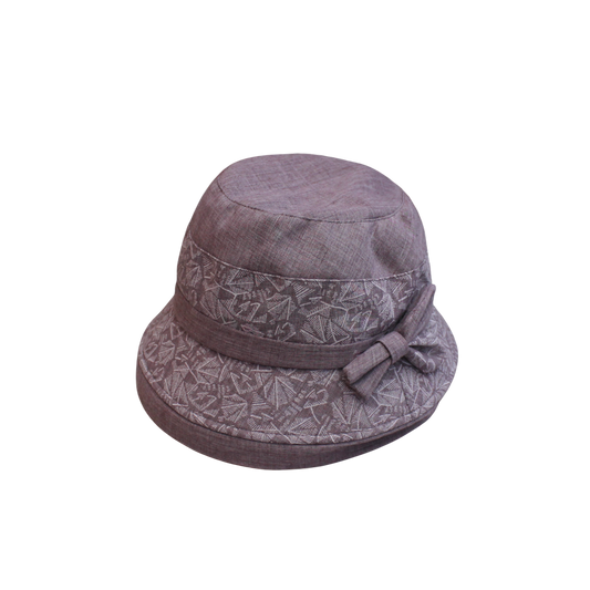 IGO2508264 Geometric - Printed Bow Fashion Hat