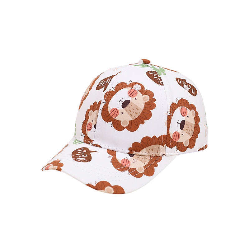IGO2508397 Cartoon Lion Printed Baseball Cap