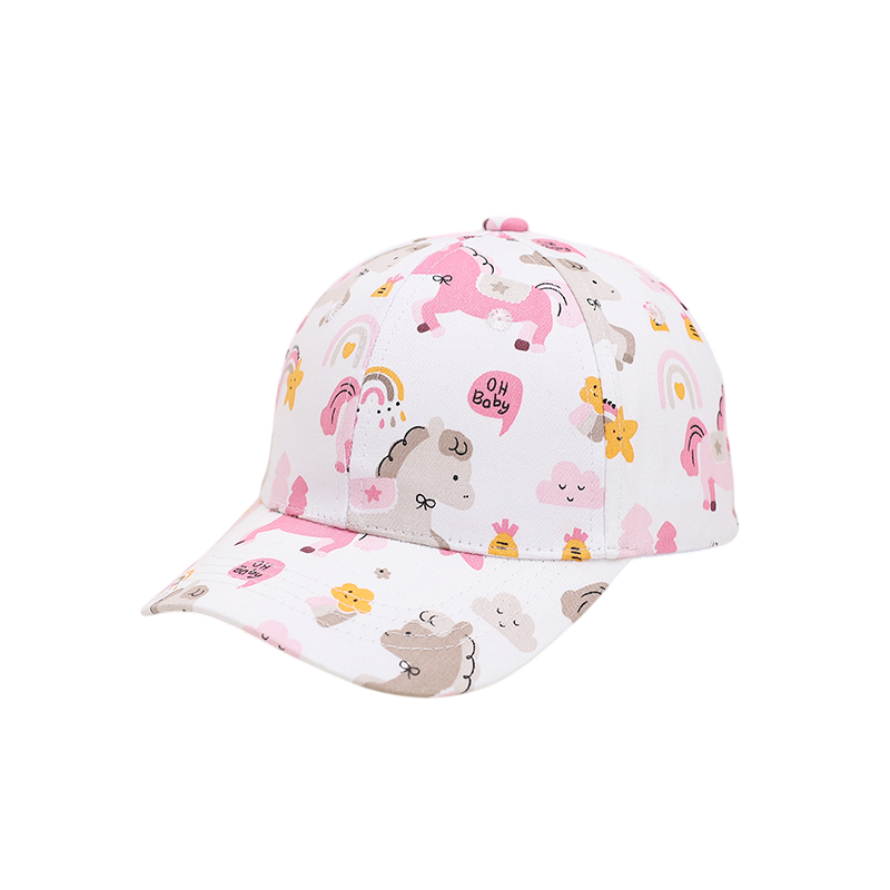 IGO2508402 Pony and Rainbow "OH Baby" Printed Baseball Cap
