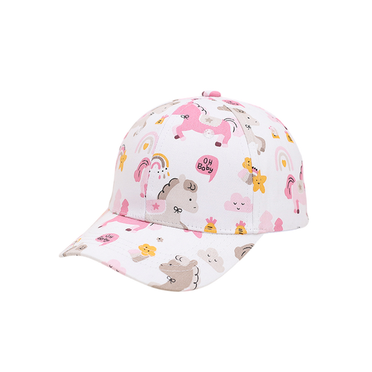 IGO2508402 Pony and Rainbow "OH Baby" Printed Baseball Cap