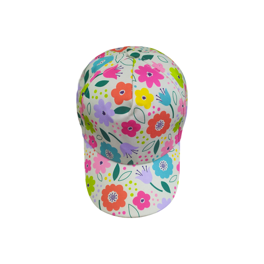 IGO2508416 Colorful Floral Print Light Grey Baseball Cap
