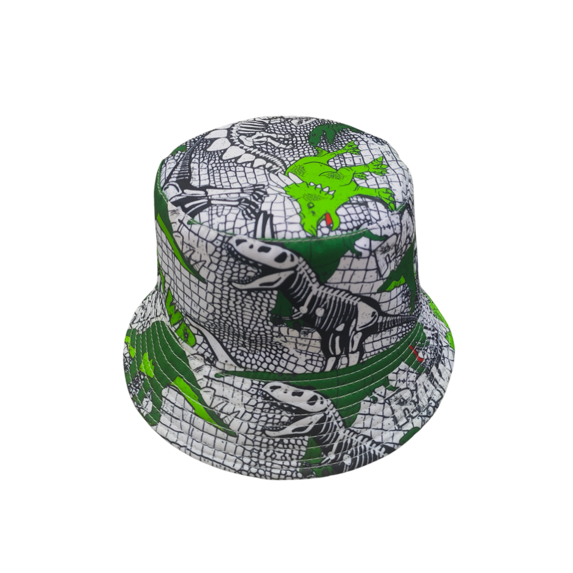 IGO2508422 Dinosaur Skeleton Pattern Bucket Hat