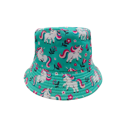 IGO2508430 Unicorn and Floral Pattern Bucket Hat