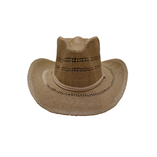 IGO2508433 Light Brown Straw Fedora Hat