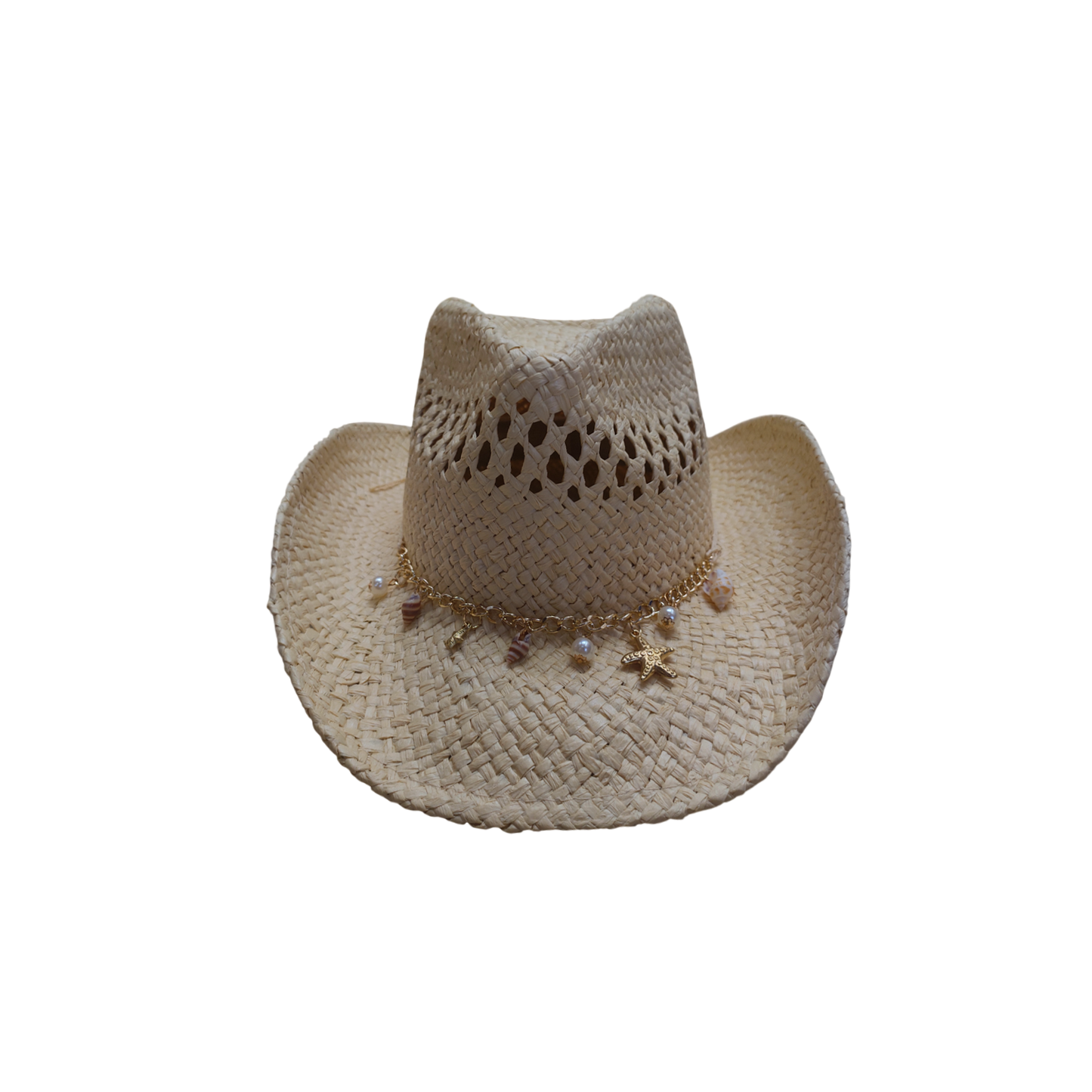 IGO2508454 Sea Charms Straw Fedora Hat