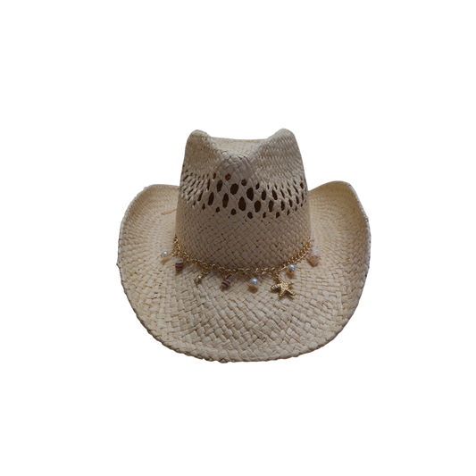 IGO2508454 Sea Charms Straw Fedora Hat