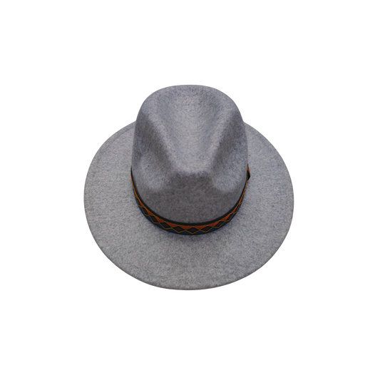 IGO2508475 Colorful Geometric Pattern Band Fedora Hat