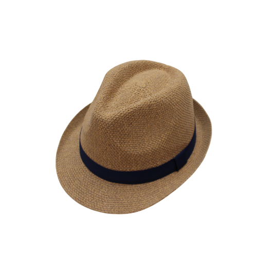 IGO2508275 Minimalist Ribbon Woven Trilby Hat