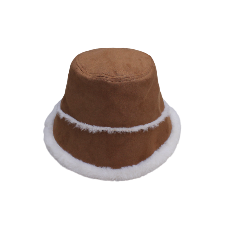 IGO2508280 Plush Trimmed Suede  Fashion Hat