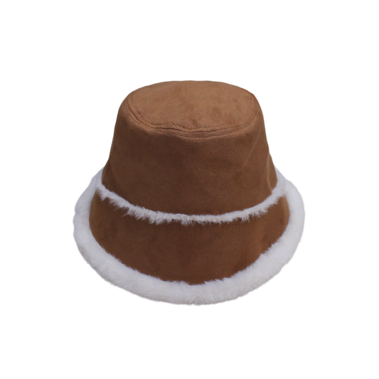 IGO2508280 Plush Trimmed Suede  Fashion Hat