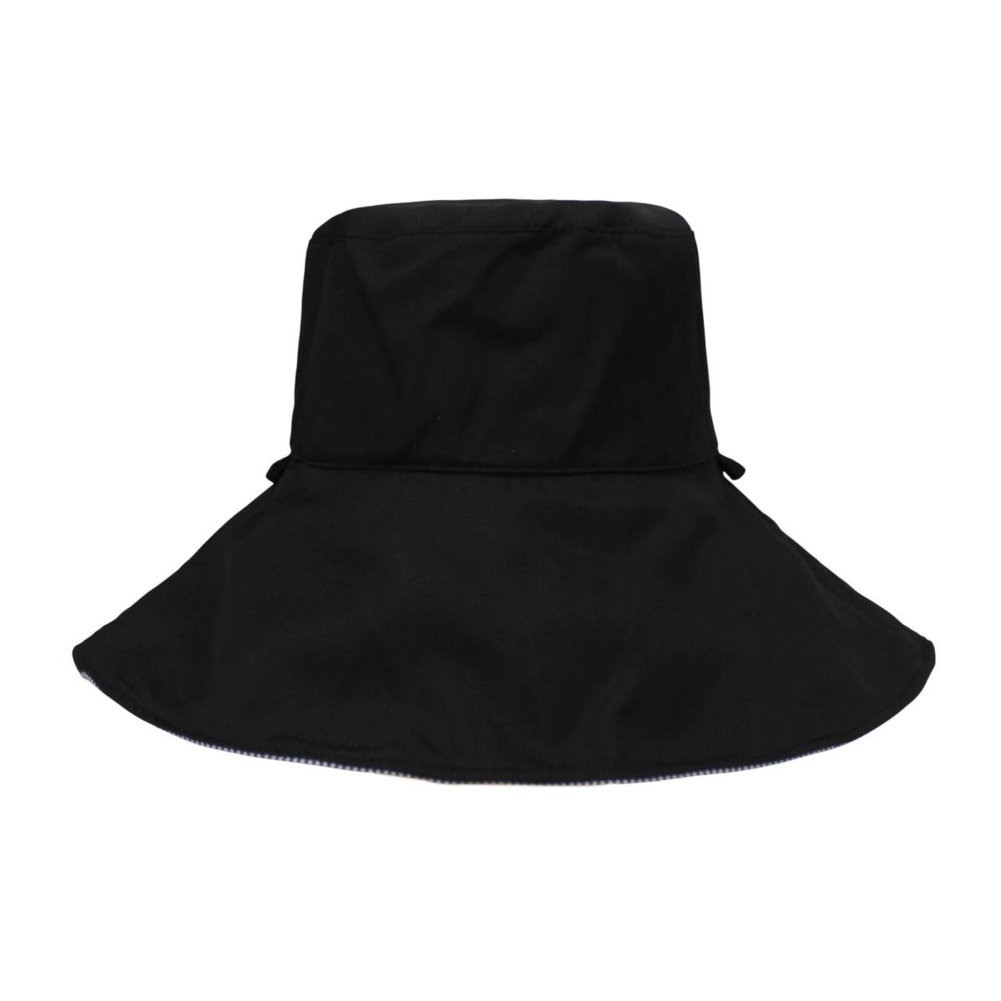 Cotton Hat | Reversible Solid & Striped Wide Brim – Taupe
